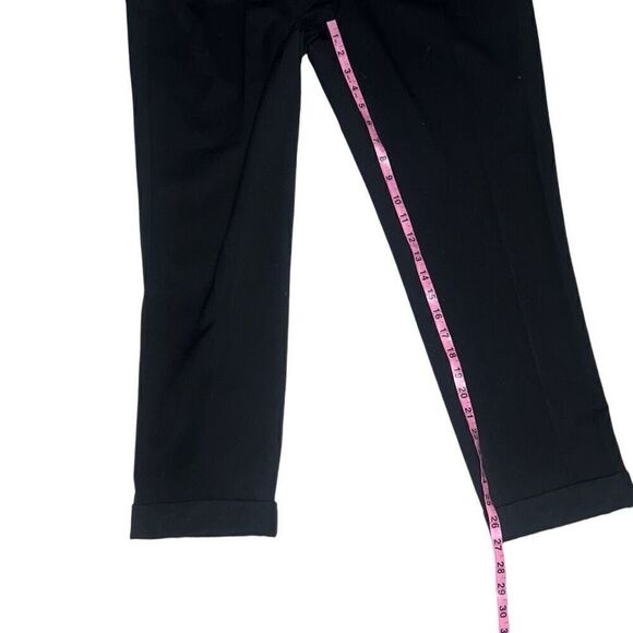 Kate Spade Black Trouser Pants Pleat Pockets Career Wear Office size 12 - Picture 4 of 7